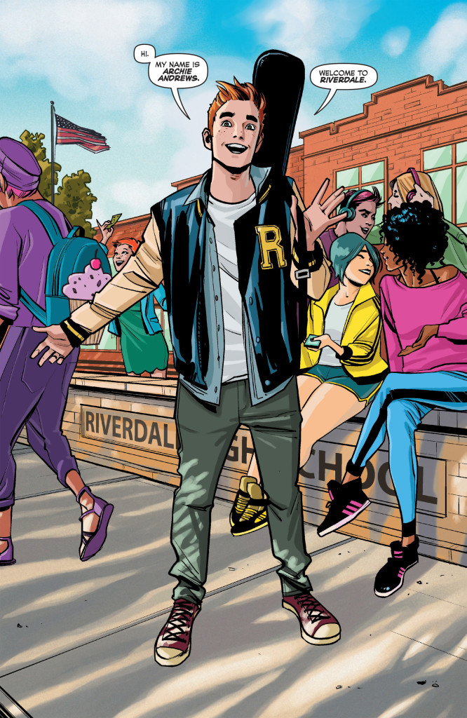 ¡1ra imagen de Archie caminando las calles de Riverdale! – Riverdale